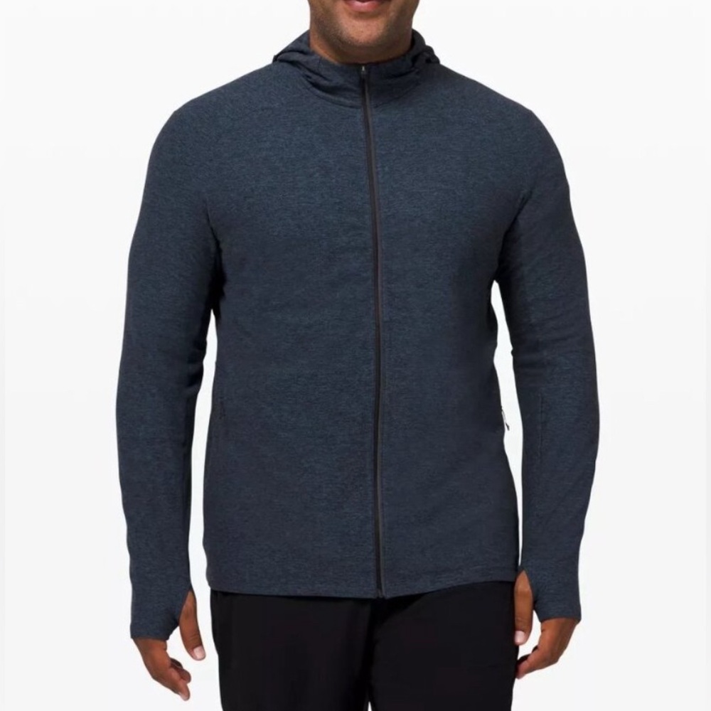 Lululemon Men's Surge Warm Full Zip in Heathered Navy‎ Men’s Athletic Top Small
